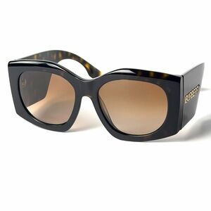 Burberry Black Frame Sunglasses with Brown Lenses